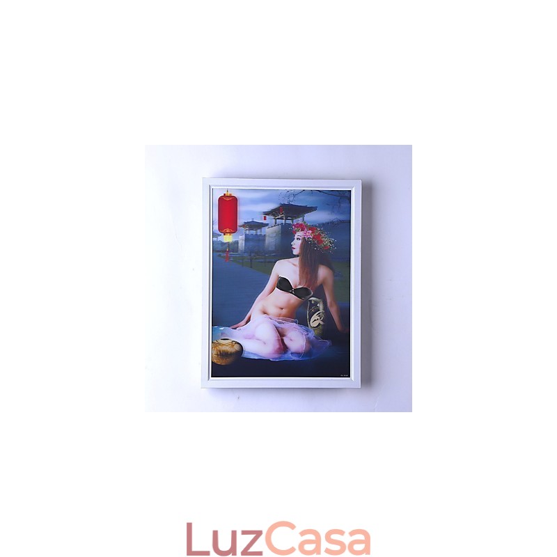 Pintura moderna contemporânea integrada, recurso de pintura contemporânea para arandelas de parede com luz ambiente