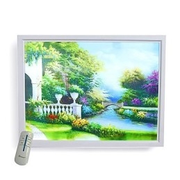 Pintura moderna contemporânea integrada, recurso de pintura contemporânea para arandelas de parede com luz ambiente