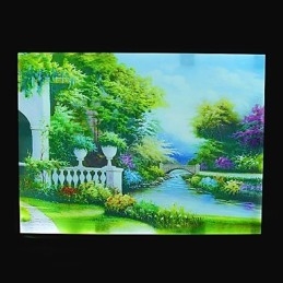Pintura moderna contemporânea integrada, recurso de pintura contemporânea para arandelas de parede com luz ambiente