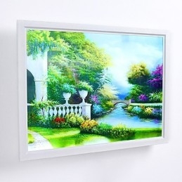 Pintura moderna contemporânea integrada, recurso de pintura contemporânea para arandelas de parede com luz ambiente