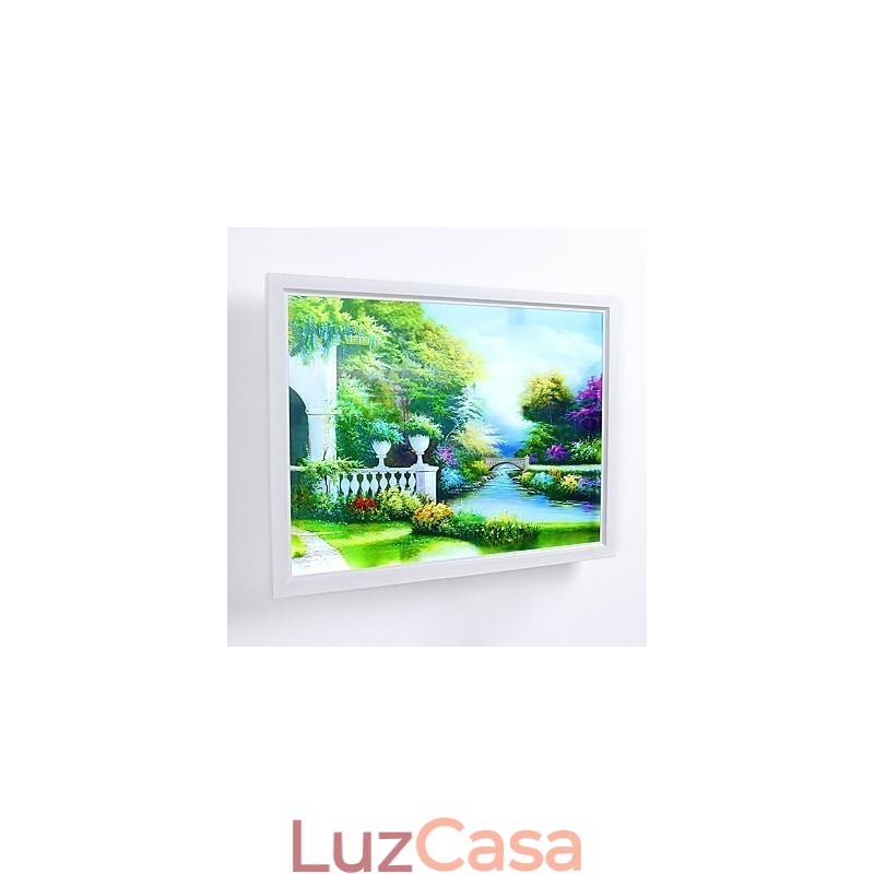 Pintura moderna contemporânea integrada, recurso de pintura contemporânea para arandelas de parede com luz ambiente