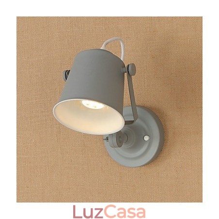 Luminária de parede de aço pintado, decoração de café americano preto e branco, luminária de parede retrô, lâmpada de sabre de luz na parede Luminária de parede de aço pintado, decoração de café americano preto e branco, luminária de parede retrô, lâmpada de sabre de luz na parede