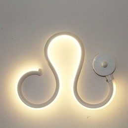 Lâmpada minimalista moderna Lâmpada de alumínio Lâmpada de cabeceira de quarto Decoração Designers Iluminação de corredor em forma Lâmpadas criativas para sala de estar