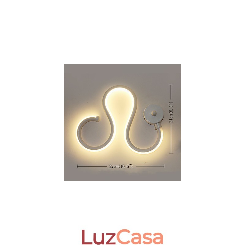 Lâmpada minimalista moderna Lâmpada de alumínio Lâmpada de cabeceira de quarto Decoração Designers Iluminação de corredor em forma Lâmpadas criativas para sala de estar