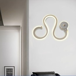 Lâmpada minimalista moderna Lâmpada de alumínio Lâmpada de cabeceira de quarto Decoração Designers Iluminação de corredor em forma Lâmpadas criativas para sala de estar