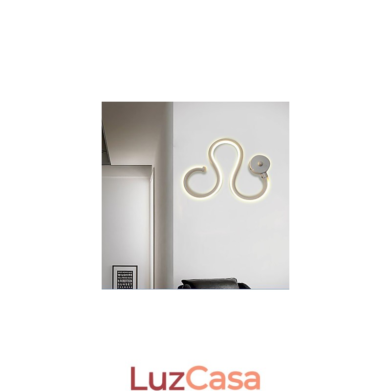 Lâmpada minimalista moderna Lâmpada de alumínio Lâmpada de cabeceira de quarto Decoração Designers Iluminação de corredor em forma Lâmpadas criativas para sala de estar