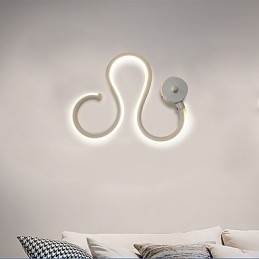 Lâmpada minimalista moderna Lâmpada de alumínio Lâmpada de cabeceira de quarto Decoração Designers Iluminação de corredor em forma Lâmpadas criativas para sala de estar