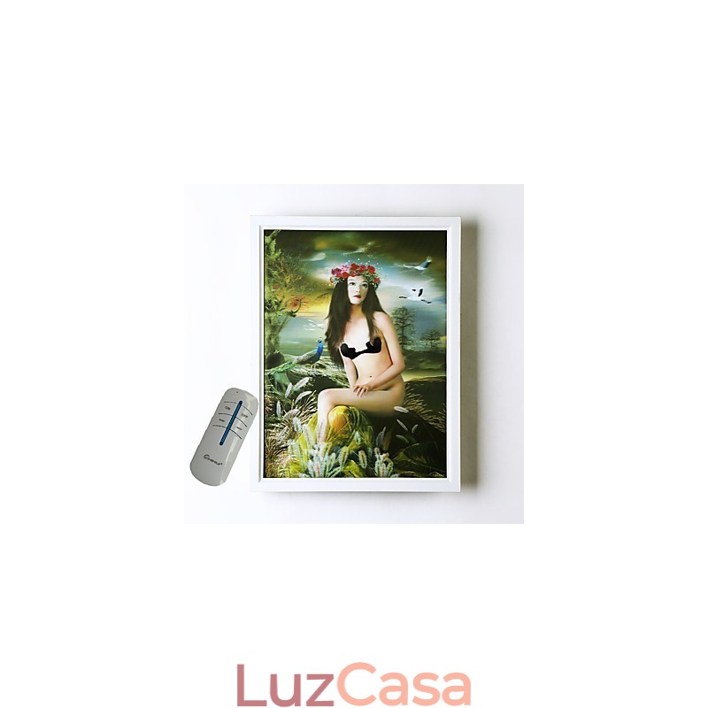 Pintura moderna contemporânea integrada, recurso de pintura contemporânea para arandelas de parede com luz ambiente