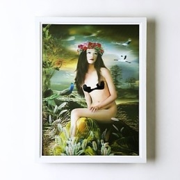 Pintura moderna contemporânea integrada, recurso de pintura contemporânea para arandelas de parede com luz ambiente