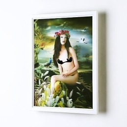 Pintura moderna contemporânea integrada, recurso de pintura contemporânea para arandelas de parede com luz ambiente