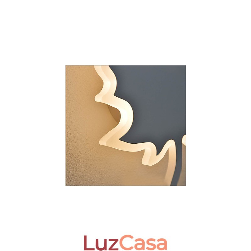 Pintura moderna contemporânea integrada, recurso de pintura contemporânea para arandelas de parede com luz ambiente