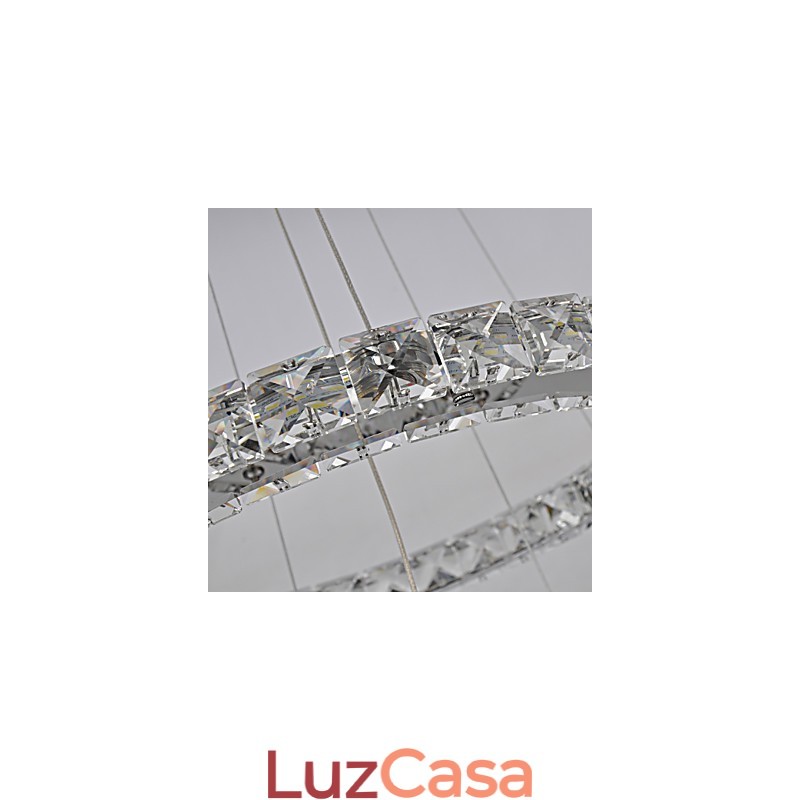 Lustre de Metal Cromado Clássico Tradicional
