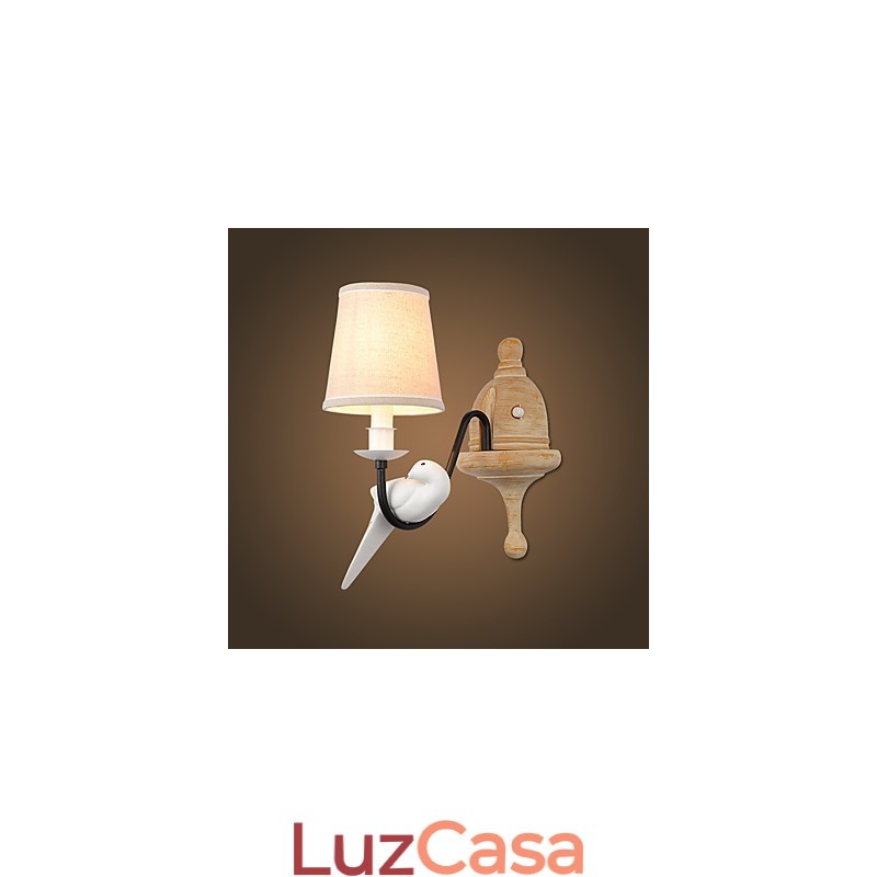 Rústico Lodge Simples Vintage Pintura Característica Luz Ambiente Arandelas de Parede Luz de Parede