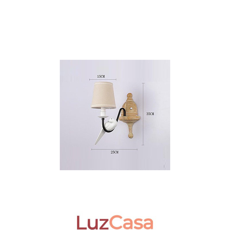 Rústico Lodge Simples Vintage Pintura Característica Luz Ambiente Arandelas de Parede Luz de Parede