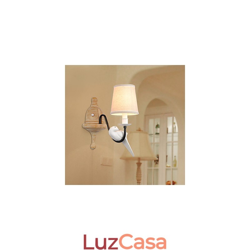 Rústico Lodge Simples Vintage Pintura Característica Luz Ambiente Arandelas de Parede Luz de Parede
