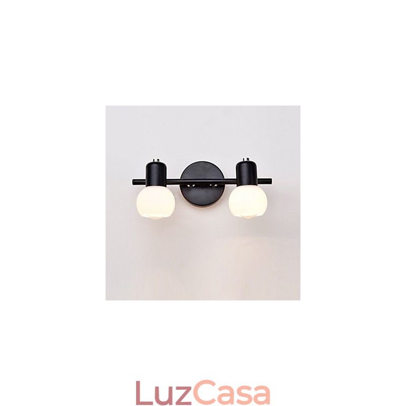 Luminária de parede de vidro moderna contemporânea com luz ambiente, arandelas de parede, luminária de parede
