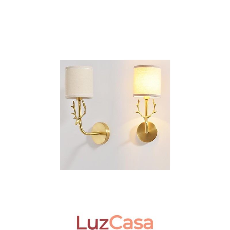 Simples Vintage Tradicional Clássico Latão Recurso para Mini Estilo Luz Ambiente Arandelas de Parede Luz de Parede