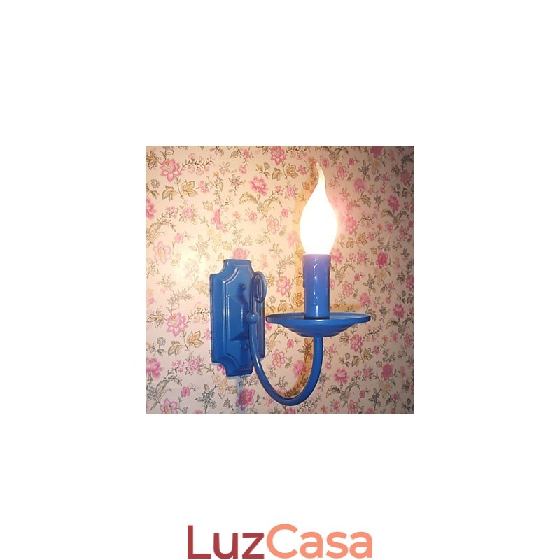 Luminária de parede moderna simples, vela, lâmpada de cabeça única, lâmpada de cabeceira para corredor