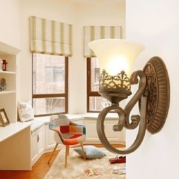 Recurso eletrogalvanizado contemporâneo moderno para arandelas de parede com luz ambiente