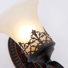 Recurso eletrogalvanizado contemporâneo moderno para arandelas de parede com luz ambiente