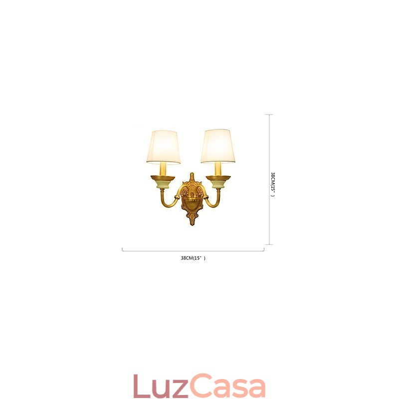 Simples Country Tradicional Clássico Latão Recurso para Mini Estilo Uplight Wall Sconces Luz de Parede