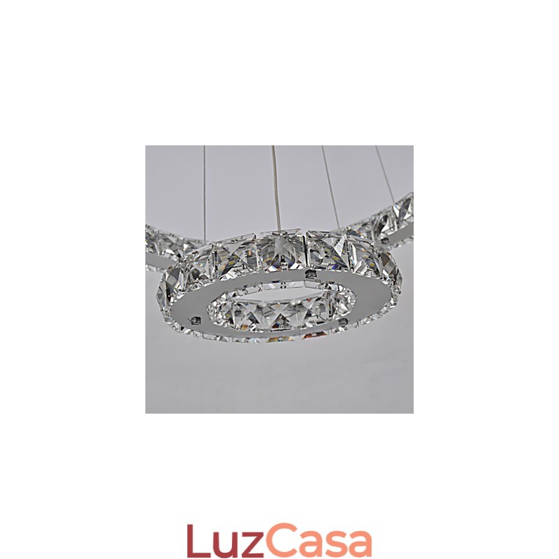Lustre de Metal Cromado Clássico Tradicional