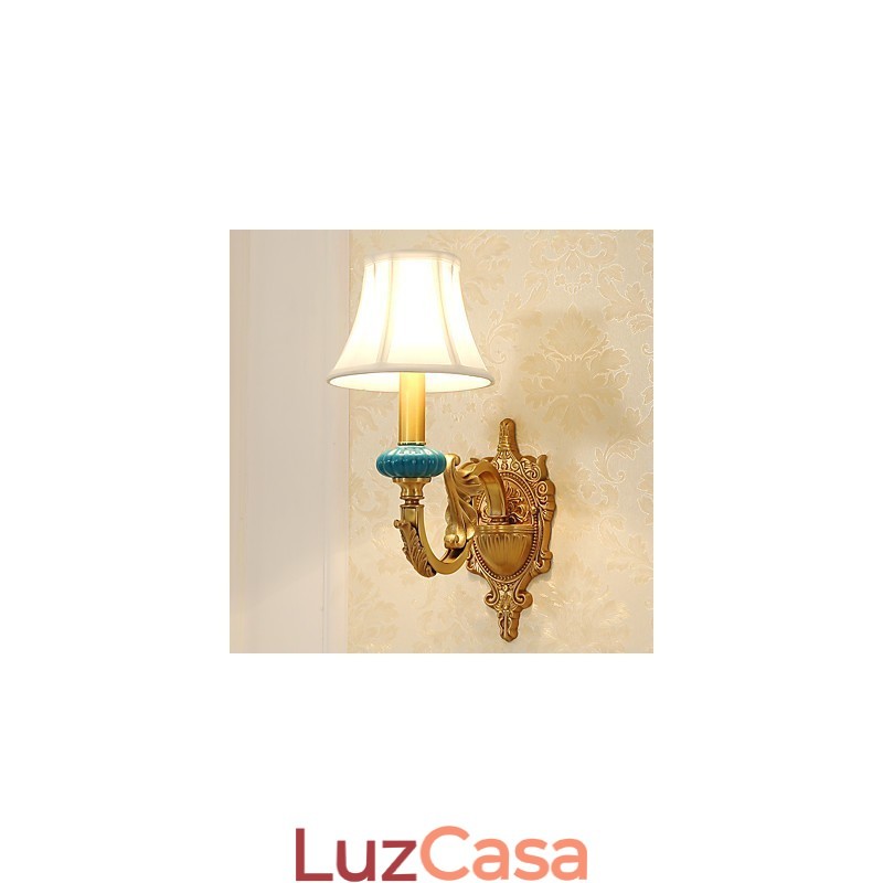 Simples Country Tradicional Clássico Latão Recurso para Mini Estilo Uplight Wall Sconces Luz de Parede