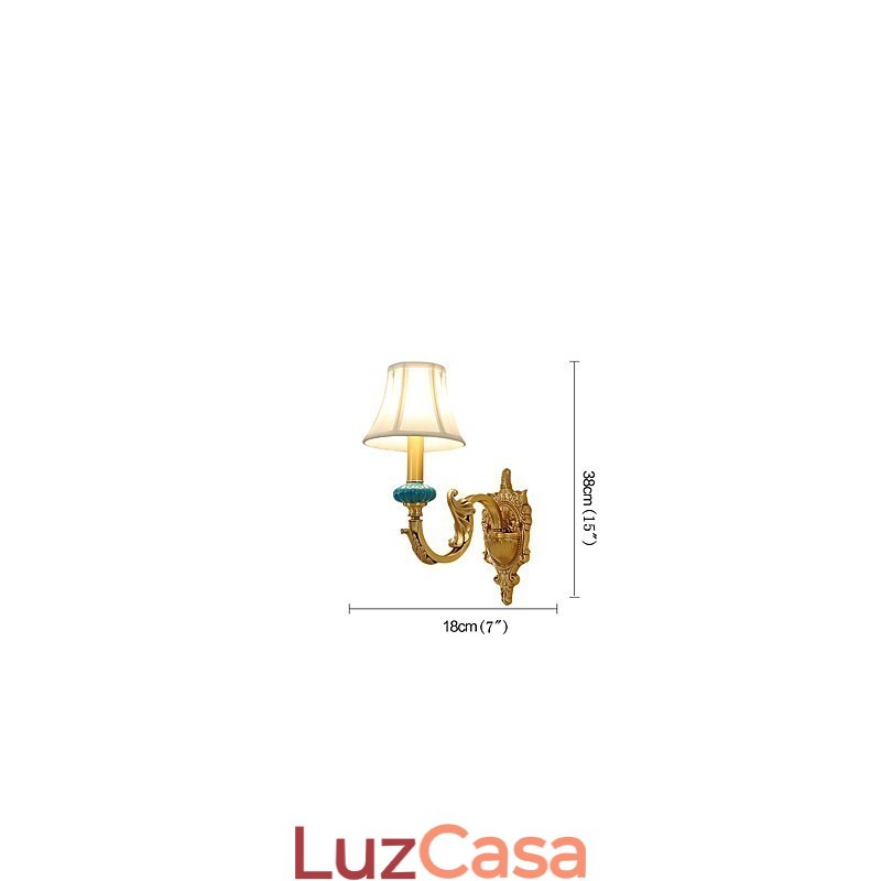 Simples Country Tradicional Clássico Latão Recurso para Mini Estilo Uplight Wall Sconces Luz de Parede