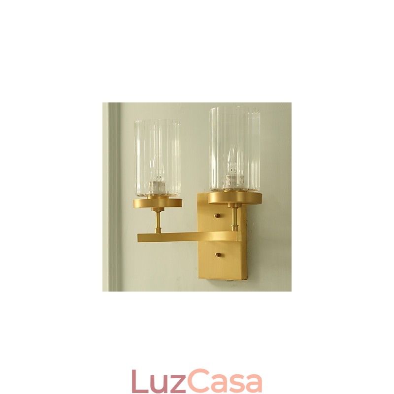 Recurso de latão country clássico tradicional para arandelas de parede estilo mini uplight