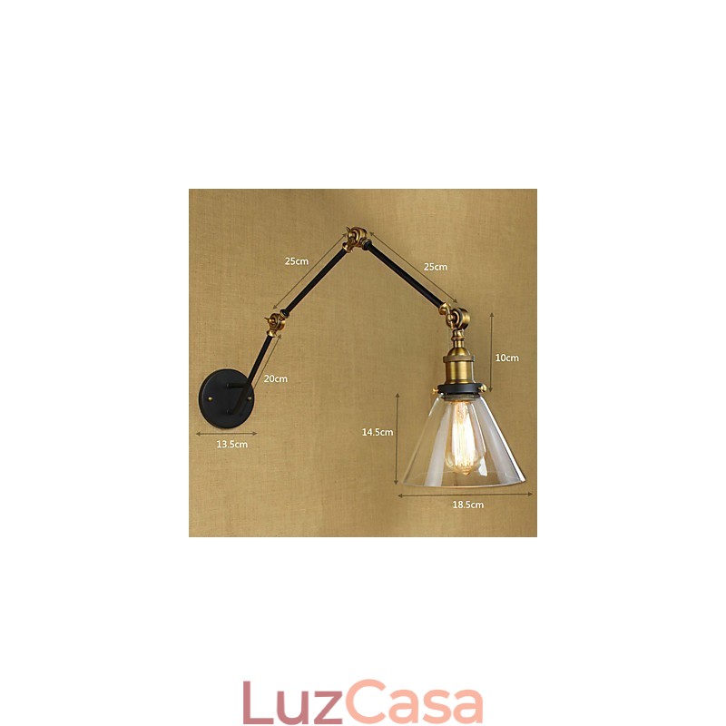 Pintura retrô vintage simples para proteção ocular com braço oscilante e luz ambiente