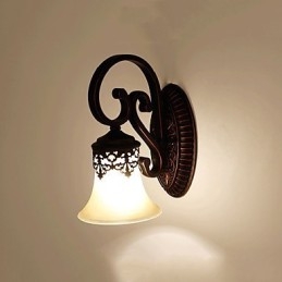 Luminária de parede para lobby de hotel, luminária de parede europeia para quarto, luminária criativa para sala de estar, decoração retrô, luminária de parede para corredor