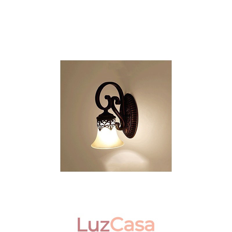 Luminária de parede para lobby de hotel, luminária de parede europeia para quarto, luminária criativa para sala de estar, decoração retrô, luminária de parede para corredor