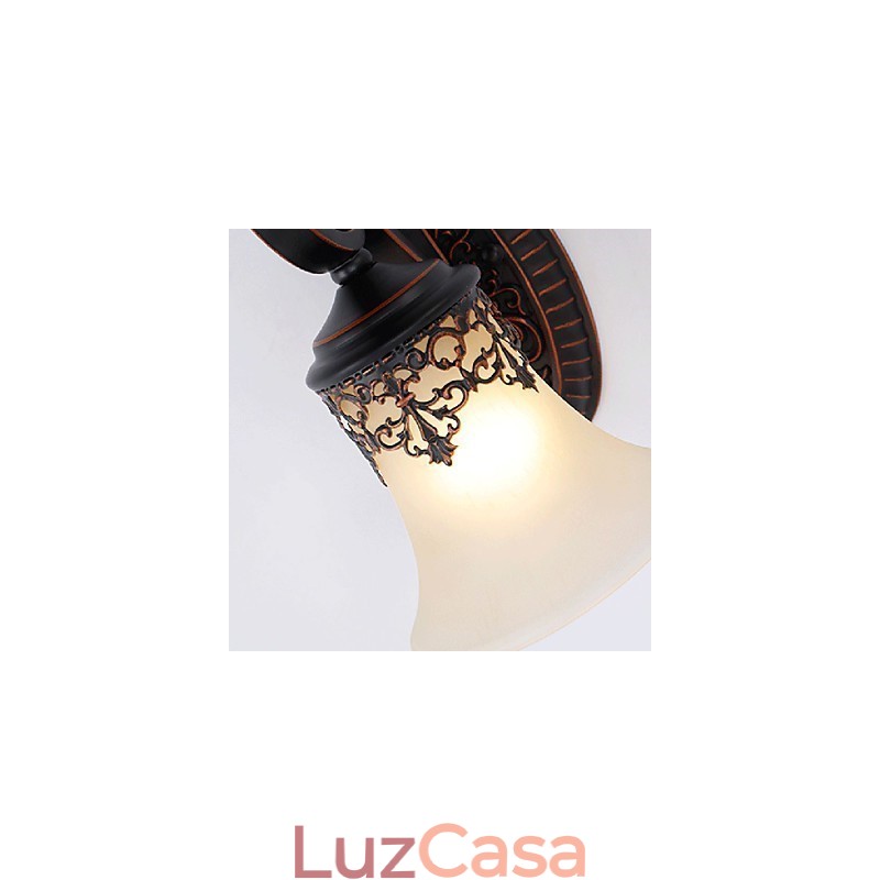 Luminária de parede para lobby de hotel, luminária de parede europeia para quarto, luminária criativa para sala de estar, decoração retrô, luminária de parede para corredor