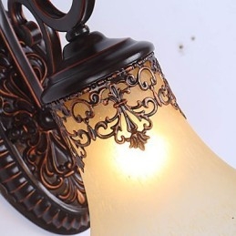Luminária de parede para lobby de hotel, luminária de parede europeia para quarto, luminária criativa para sala de estar, decoração retrô, luminária de parede para corredor