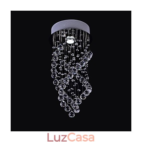 Moderno Contemporâneo Cristal Cromado Cristal Montagem Embutida