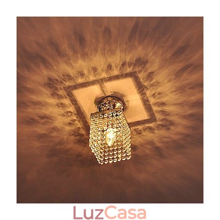 Pintura em estilo moderno e contemporâneo de cristal em miniatura com montagem embutida Pintura em estilo moderno e contemporâneo de cristal em miniatura com montagem embutida