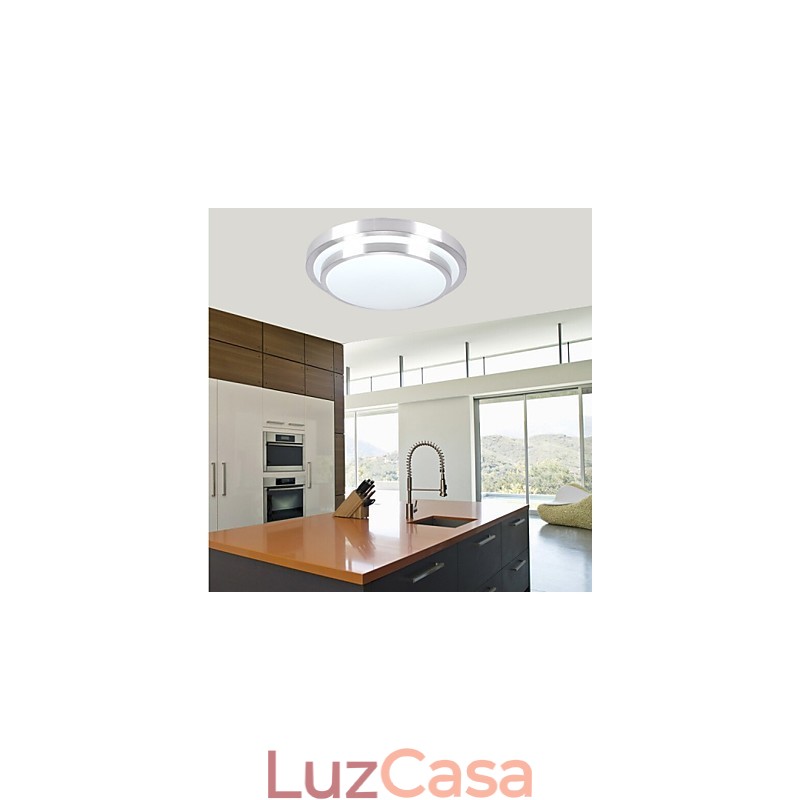 Luminárias embutidas redondas simples modernas diâmetro 29cm