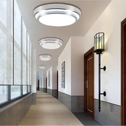Luminárias embutidas redondas simples modernas diâmetro 29cm