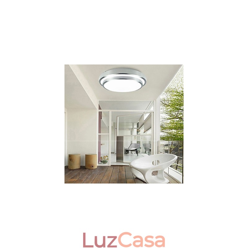 Luminárias embutidas redondas simples modernas diâmetro 29cm