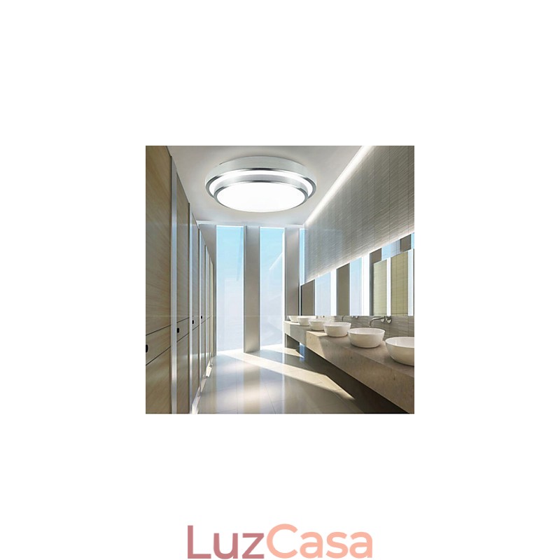 Luminárias embutidas redondas simples modernas diâmetro 29cm