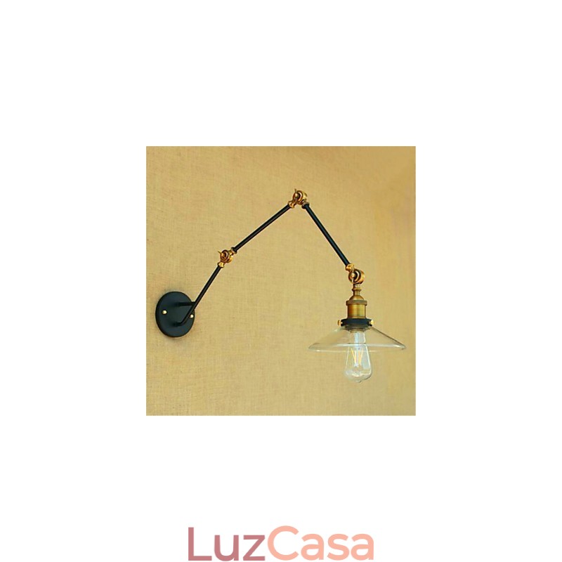 Recurso cromado rústico para luz ambiente de braço oscilante Luzes de braço oscilante