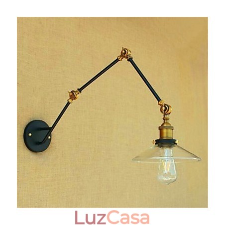 Recurso cromado rústico para luz ambiente de braço oscilante Luzes de braço oscilante Recurso cromado rústico para luz ambiente de braço oscilante Luzes de braço oscilante