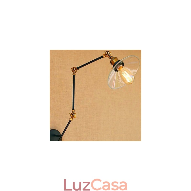 Recurso cromado rústico para luz ambiente de braço oscilante Luzes de braço oscilante