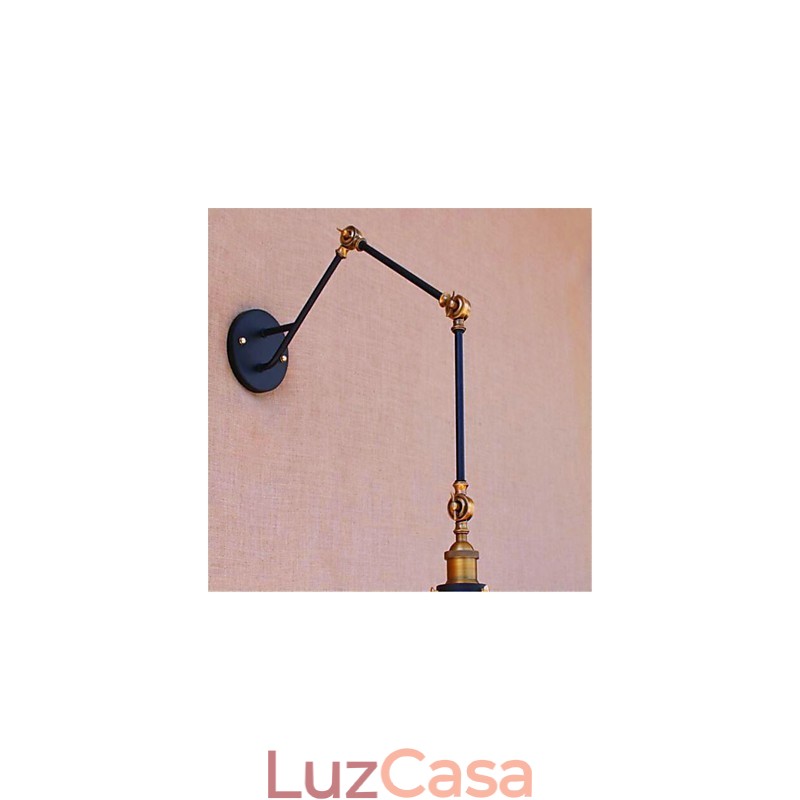 Recurso cromado rústico para luz ambiente de braço oscilante Luzes de braço oscilante