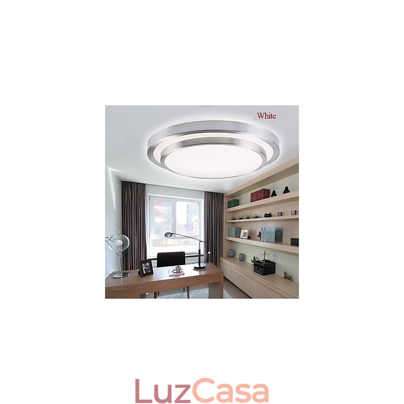 Luminárias embutidas redondas simples modernas diâmetro 29cm
