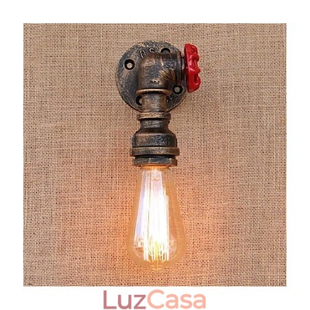 Nostalgia Simple Water Pipe Decorativo Pequeno Luminária de Parede Luz de Parede Nostalgia Simple Water Pipe Decorativo Pequeno Luminária de Parede Luz de Parede