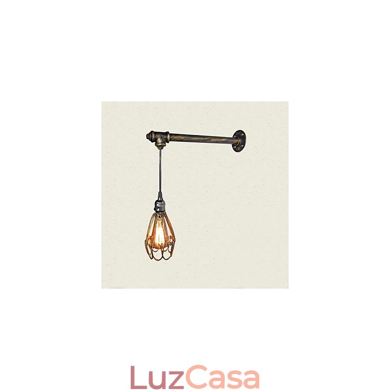Luminárias de parede vintage loft com interruptor Industrial Edison Fashion Simplicity Wall Sconce Metal Base Cap