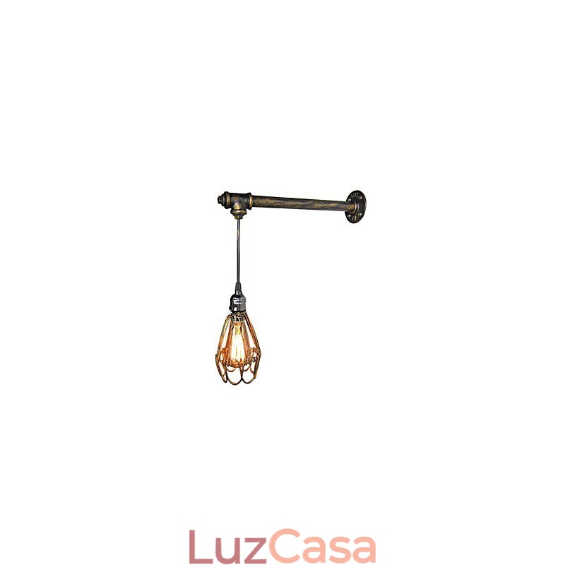 Luminárias de parede vintage loft com interruptor Industrial Edison Fashion Simplicity Wall Sconce Metal Base Cap