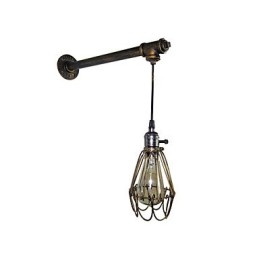 Luminárias de parede vintage loft com interruptor Industrial Edison Fashion Simplicity Wall Sconce Metal Base Cap
