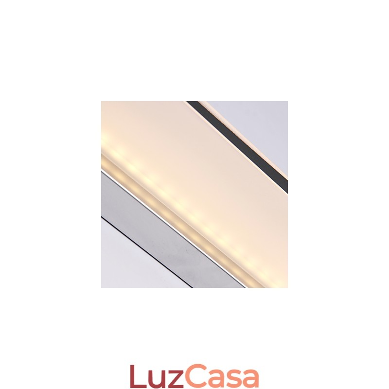 Recurso eletrogalvanizado moderno contemporâneo integrado para iluminação de banheiro com luz ambiente Luz de parede